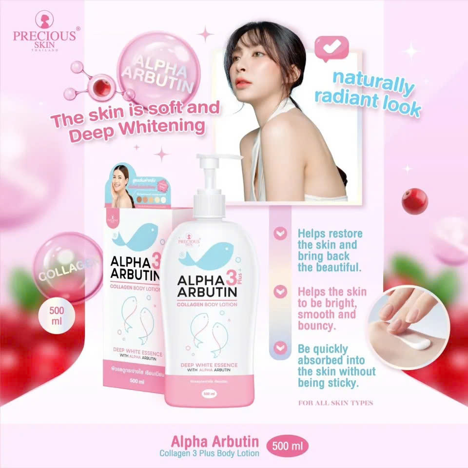 Precious Skin Alpha Arbutin 3 plus Collagen Lotion 500ml