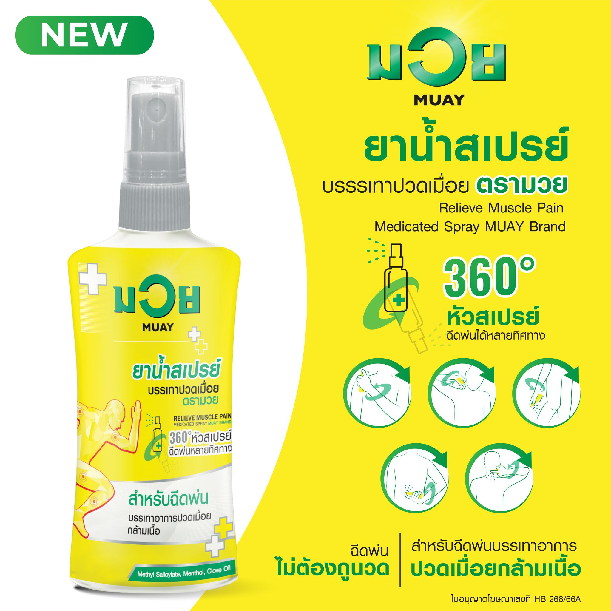 NAMMAN MUAY Relieve Muscle Pain Medicated Spray 40ml