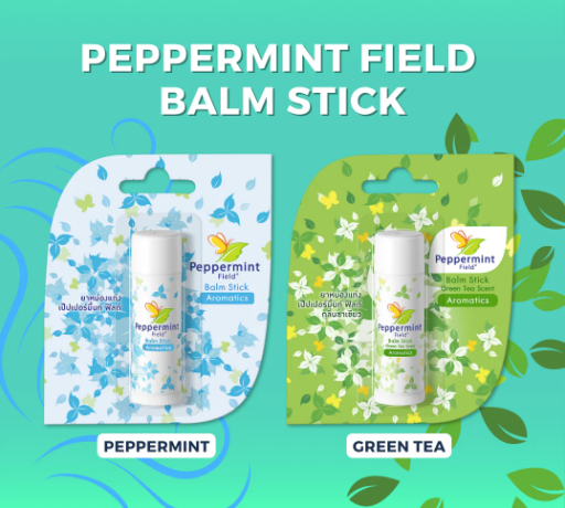 Peppermint Field Balm Stick & Green Tea Scent Stick 6g