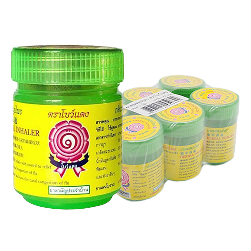 BOW DAENG Herbal Inhaler Green 5g x 6