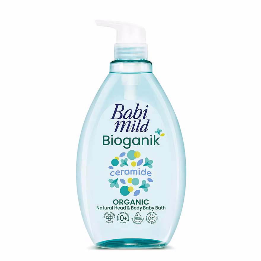 BABI MILD Ultra Mild Bioganik Head & Body Bath 800ml