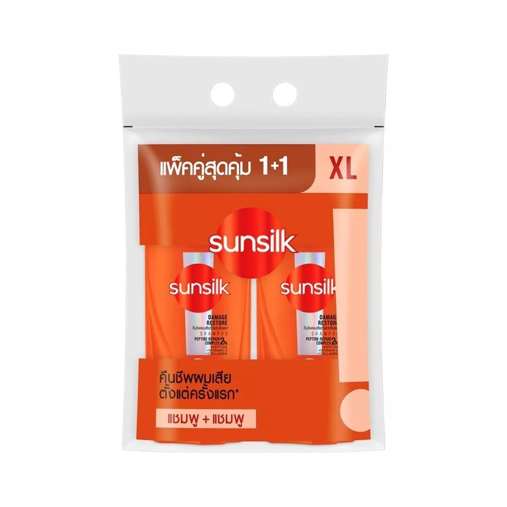 SUNSILK Damage Restore Shampoo + Serum Conditioner 425+400ml