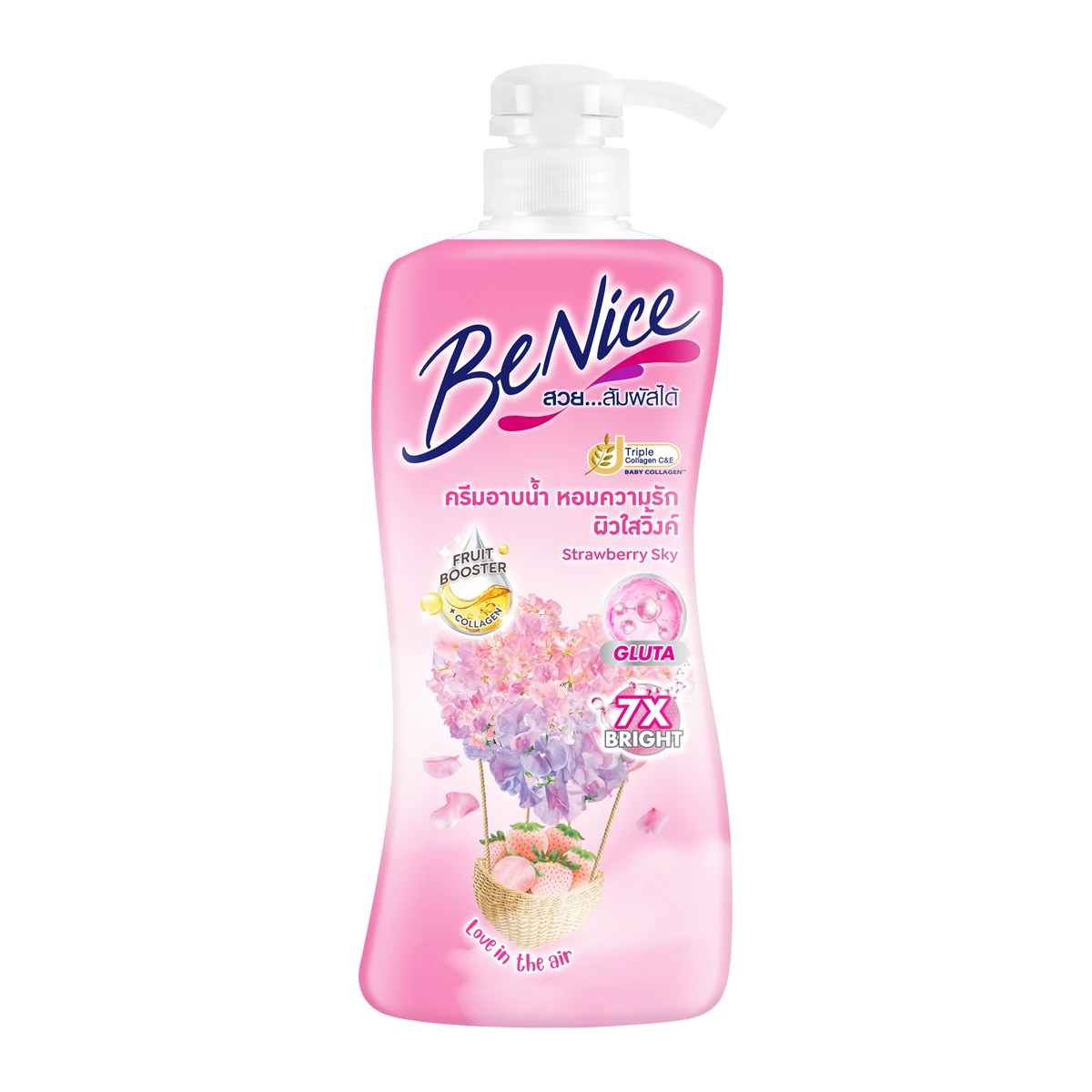 BENICE Shower Cream Strawberry Sky 400ml