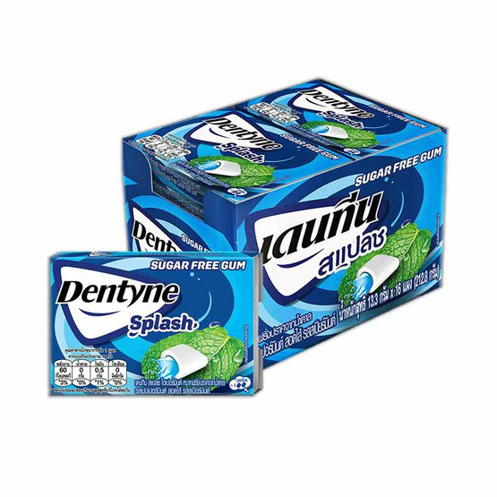 DENTYNE Splash Hypermint 8 Pcs x 16