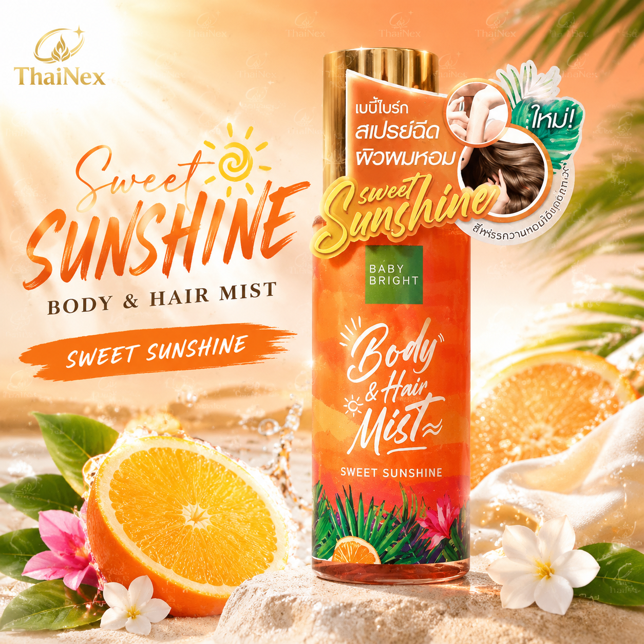 BABY BRIGHT BODY & HAIR MIST SWEET SUNSHINE 50G