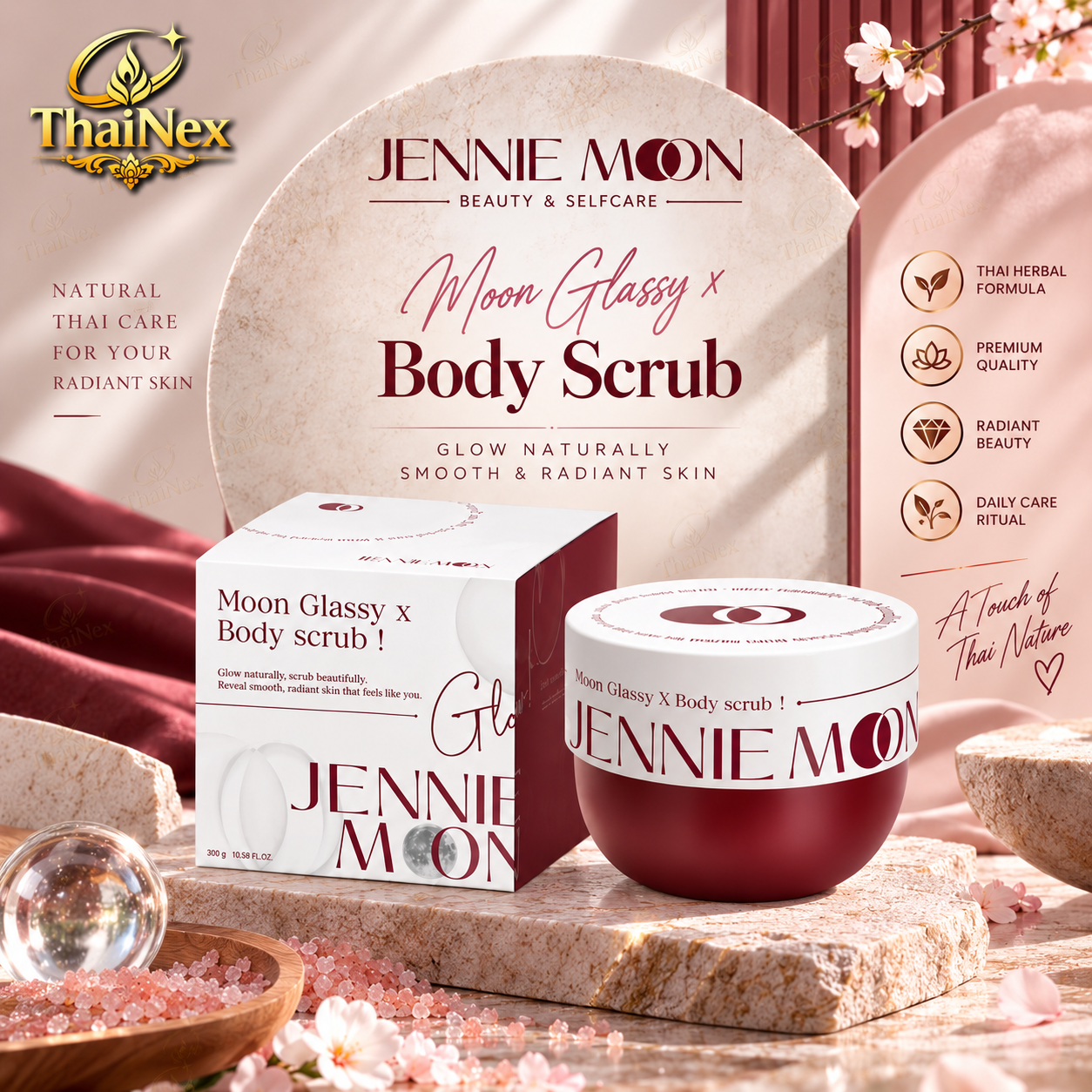 Jennie Moon Moon Glassy x Body scrub