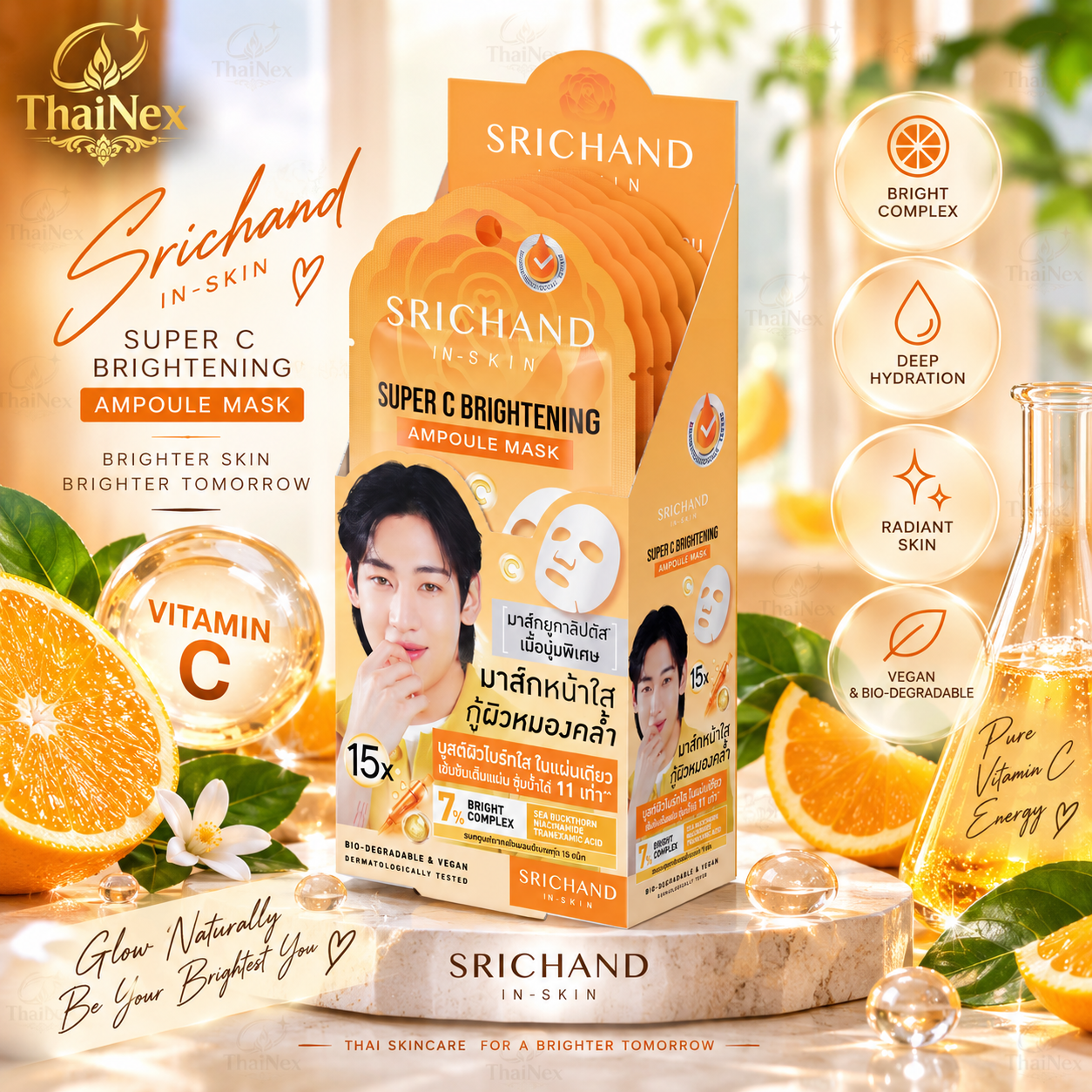 Srichand Super C Brightening 15X Ampoule Mask (18 ml)