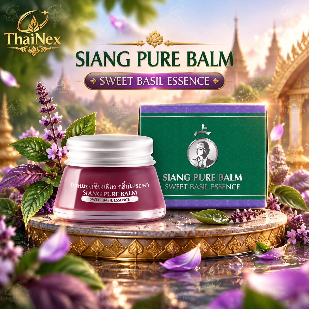 SIANG PURE HERBAL BALM SWEET BASIL 20g.