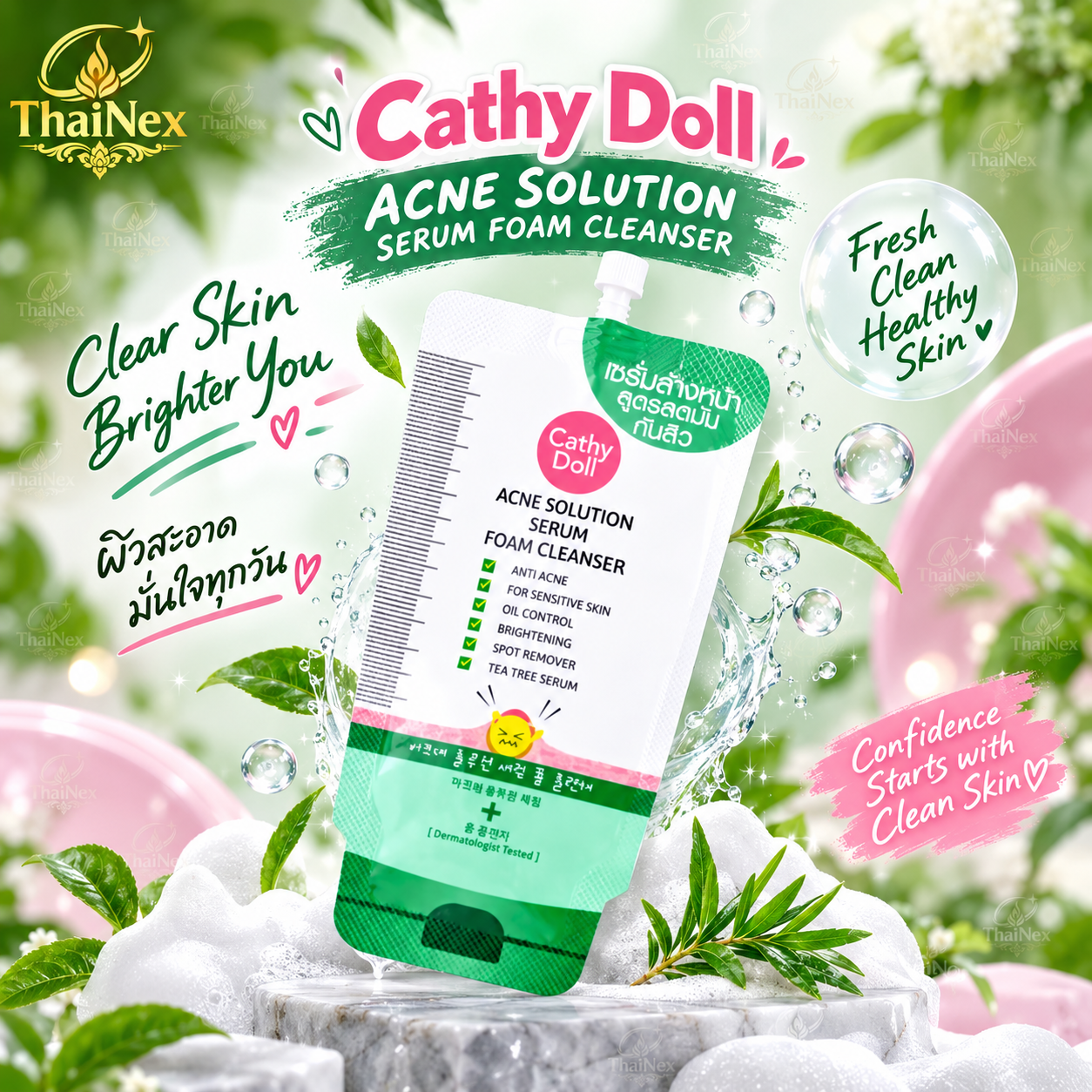 Cathy Doll Acne Solution Serum Foam Cleanser 12ml