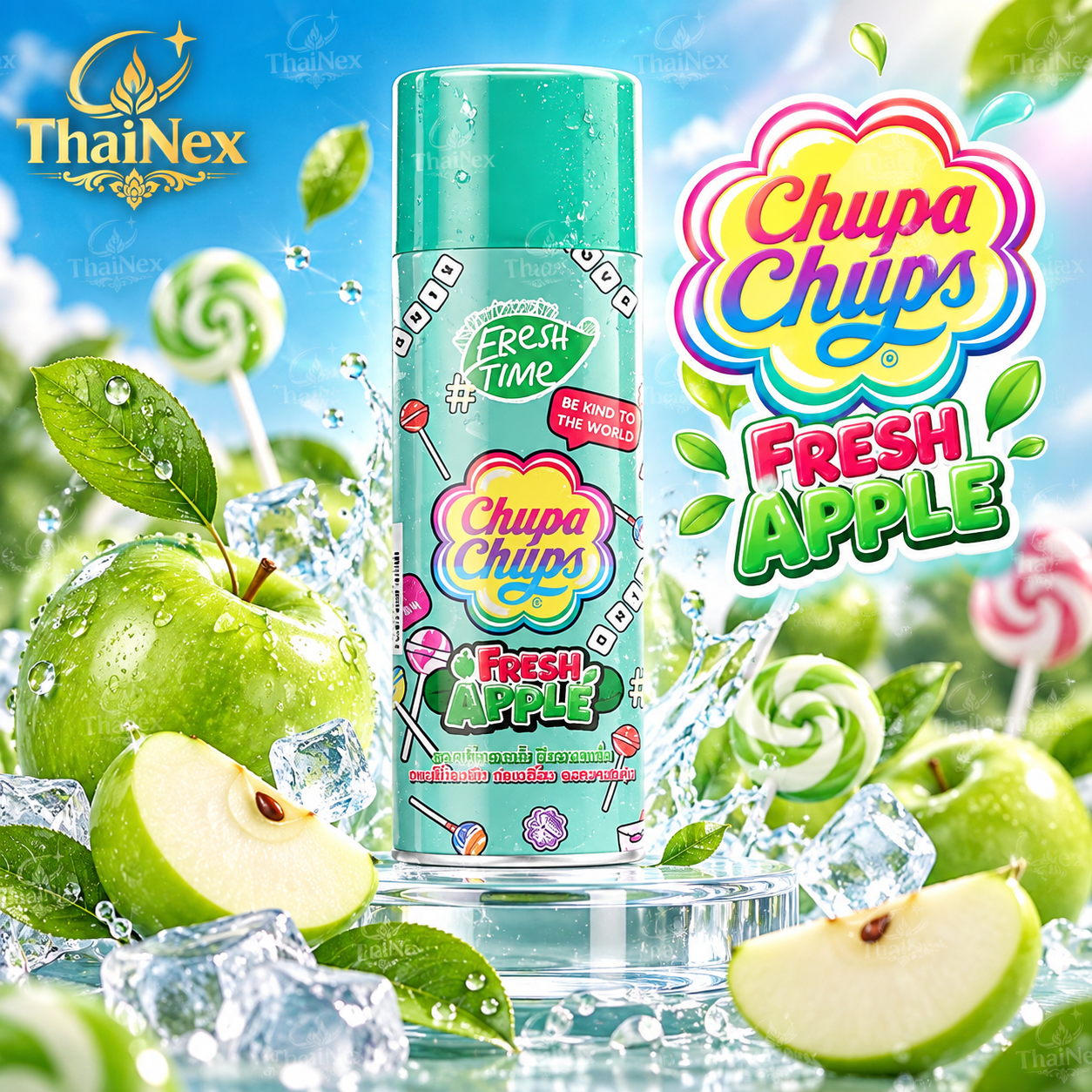 Chupa Chups Fresh Apple Air Freshener Spray 450ml