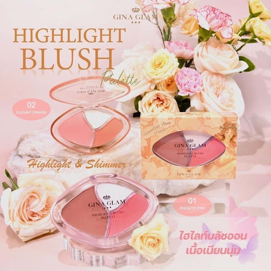 Gina Glam Highlight Blush Palette G67