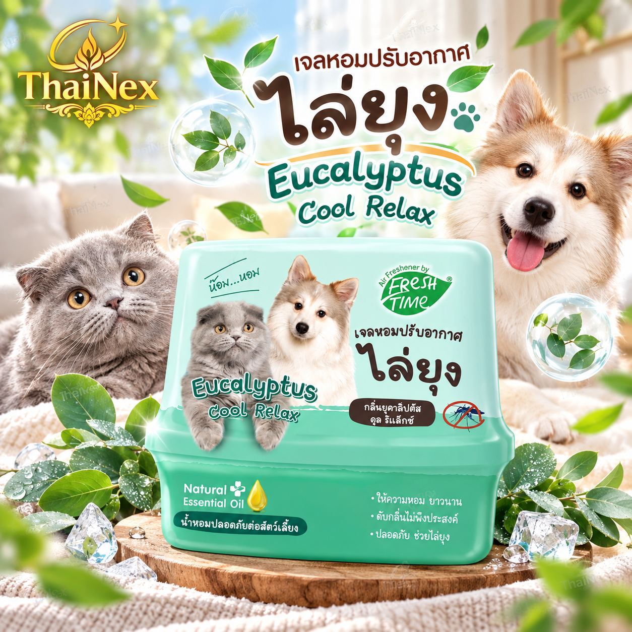 Air Freshener by Fresh Time Eucalyptus Cool Relax 180g