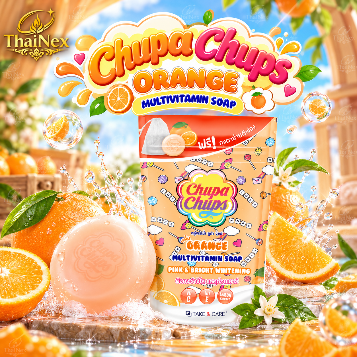 Chupa Chups Orange Multivitamin Soap 80g