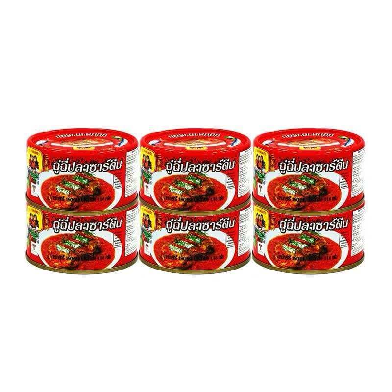 Three Lady Cooks Sardines Chuchee 190g x Pack 6