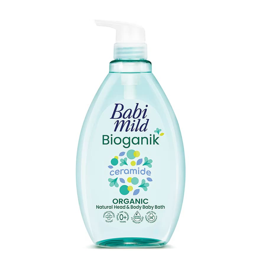 BABI MILD Ultra Mild Bioganik Head & Body Bath 800ml