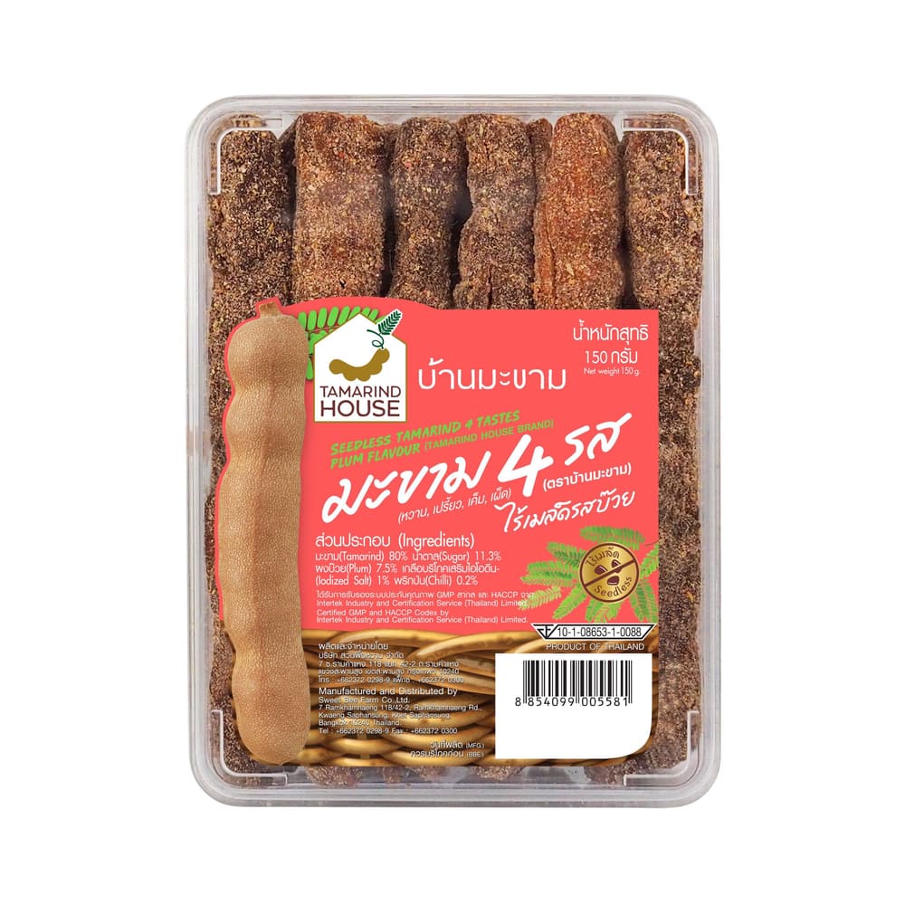 TAMARIND HOUSE 4-Flavored Seedless Tamarind Plum Flavor 150g