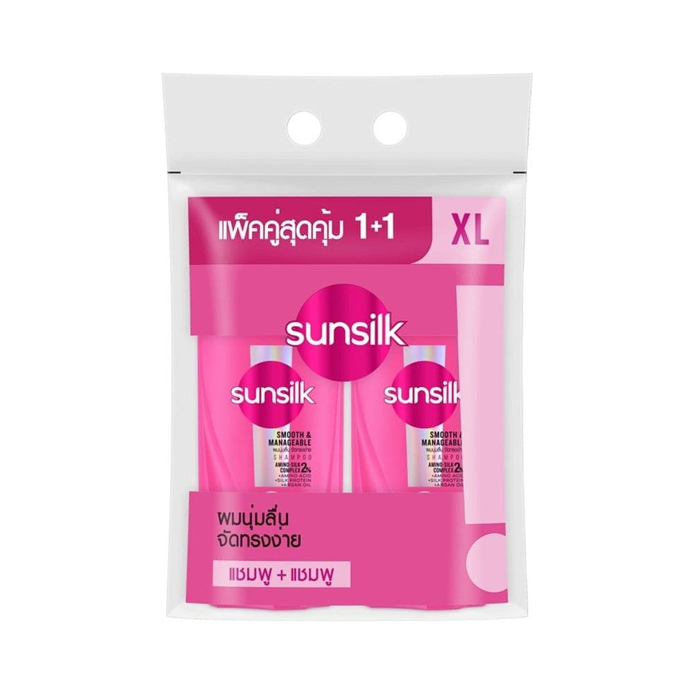 SUNSILK Smooth & Manageable Shampoo + Serum Conditioner 425+400ml
