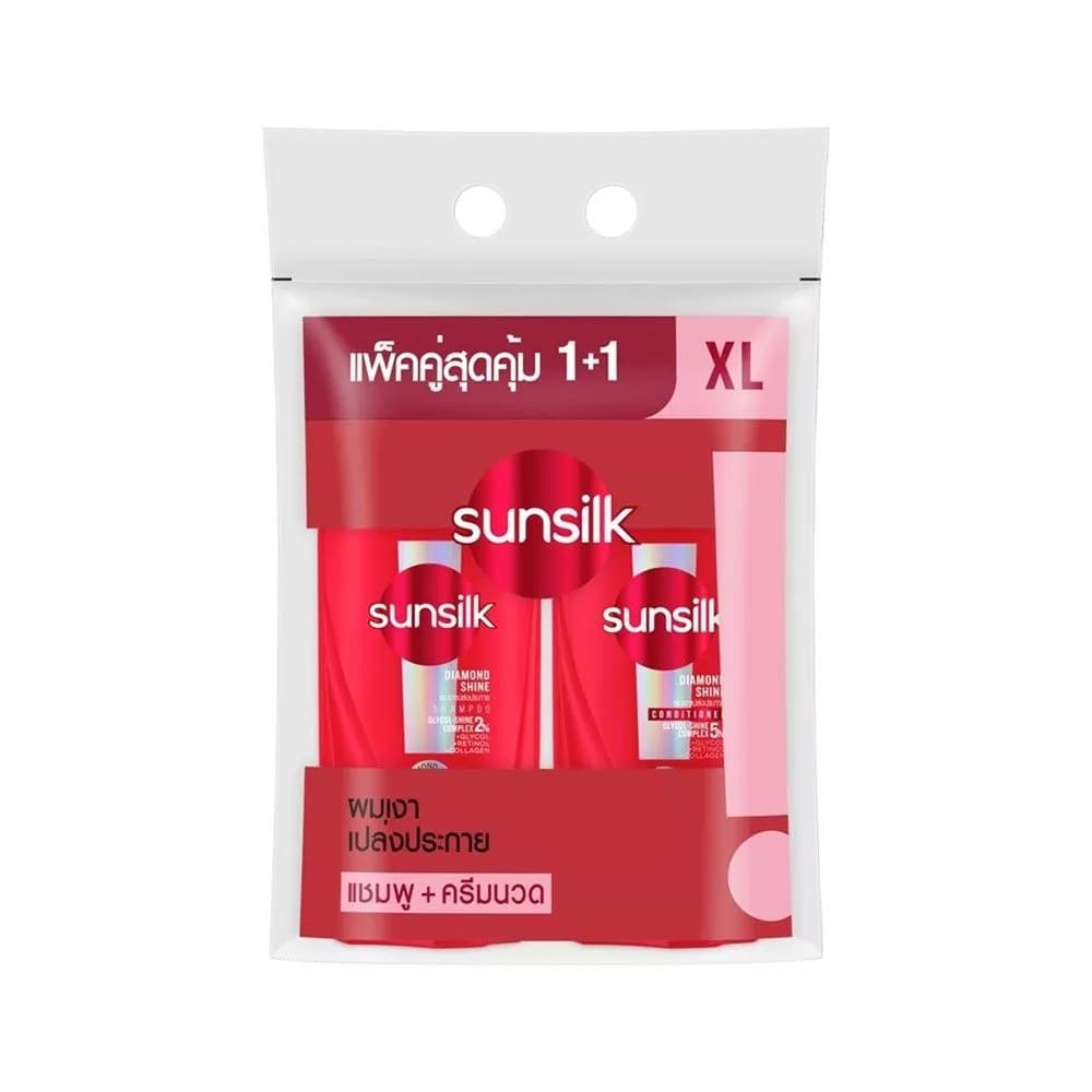 SUNSILK Diamond Shine Shampoo + Conditioner 425+400 ml