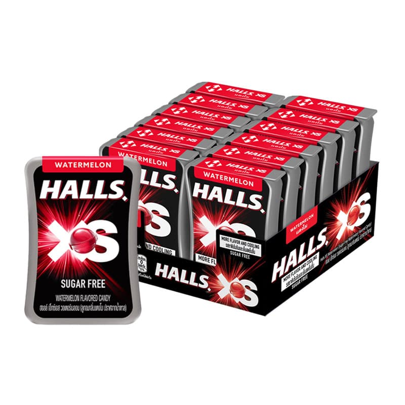 HALL'S XS Watermelon 12g x 12