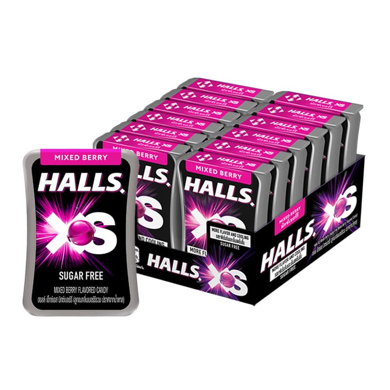 HALL'S XS Mixed Berry 12g x 12