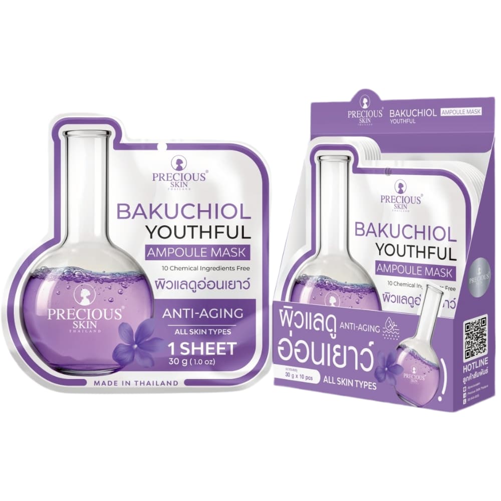 Precious Skin Bakuchiol Youthful Ampoule Mask 30g (Box/ 10Pcs)