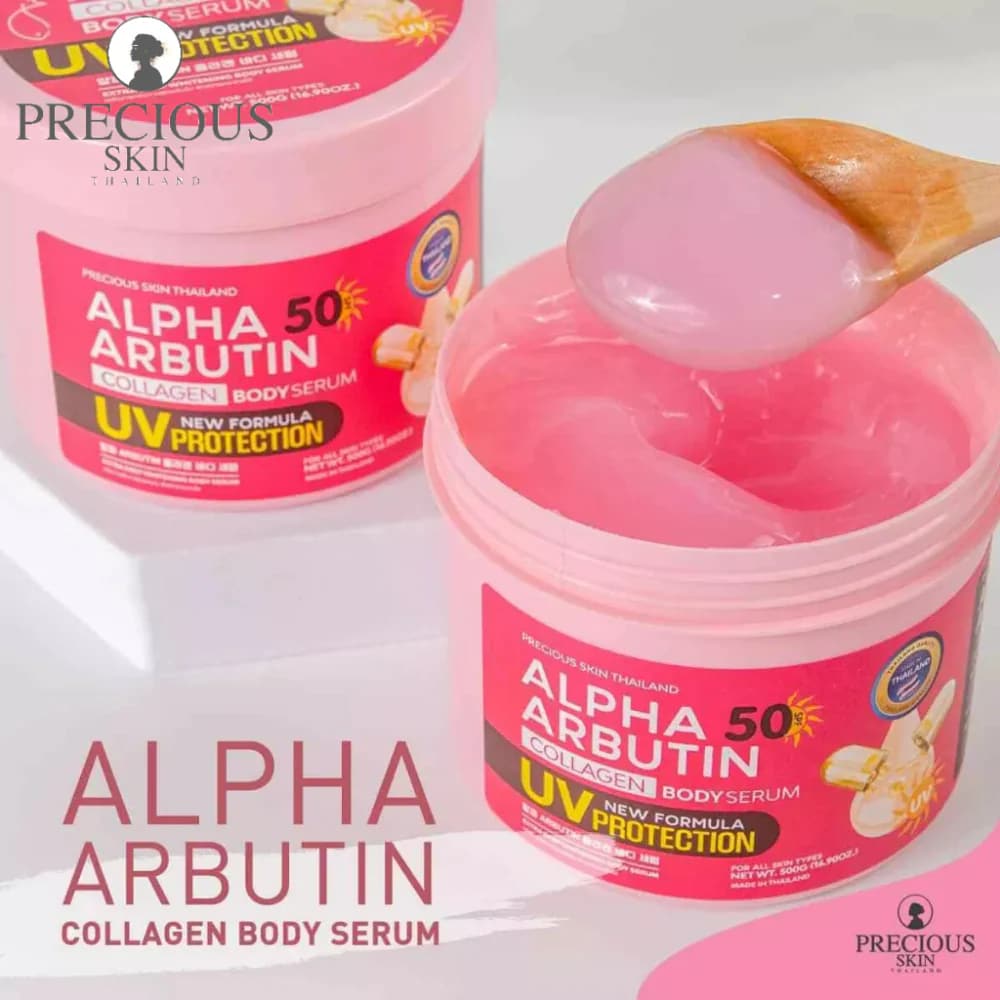  Precious Skin Alpha Arbutin Collagen Body Serum UV Protection Extra Deep Whitening