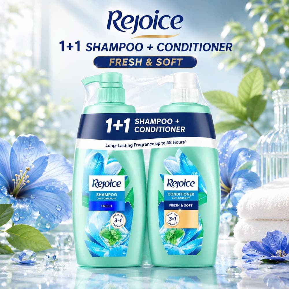 REJOICE Anti-Dandruff Shampoo & Conditioner 340ml (1+1)