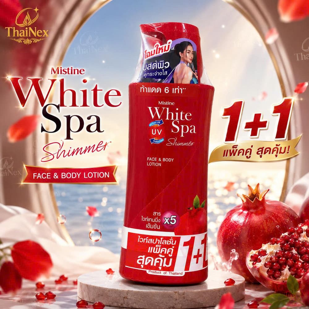MISTINE WHITE SPA SUMMER UV3 BRIGHTENING LOTION 1+1