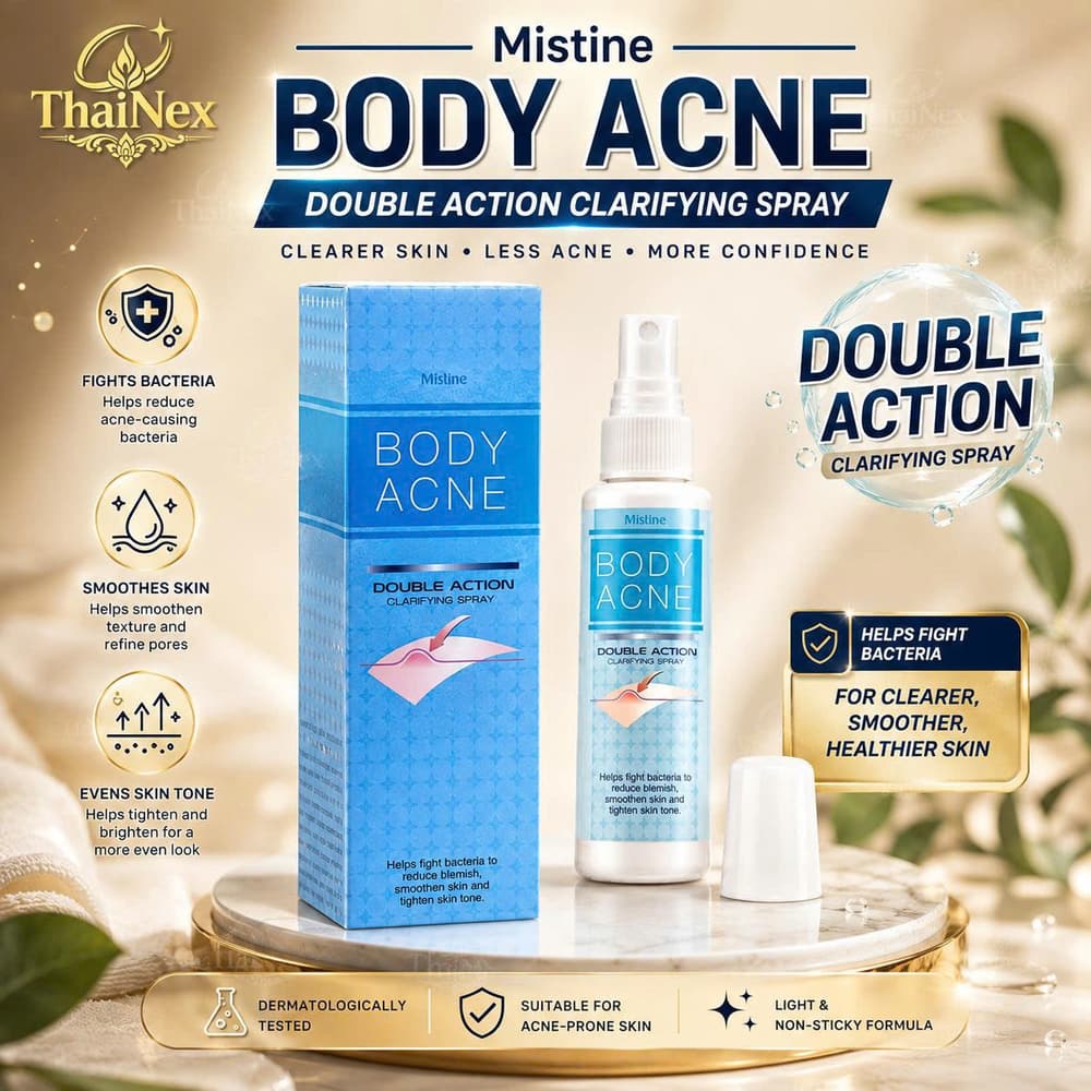 Mistine Body Acne Spray Double Action Clarifying Blemish 50ml