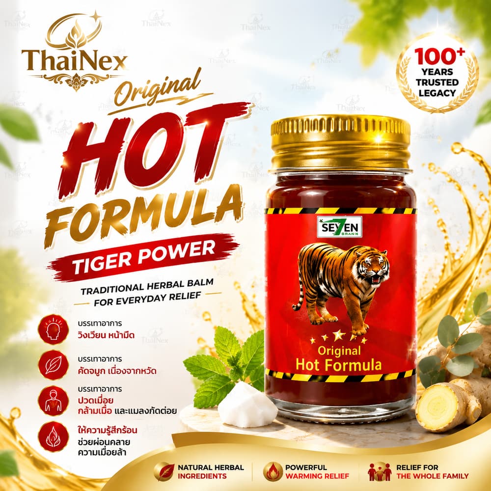 Green Seven Siam Tiger Balm 3x50g