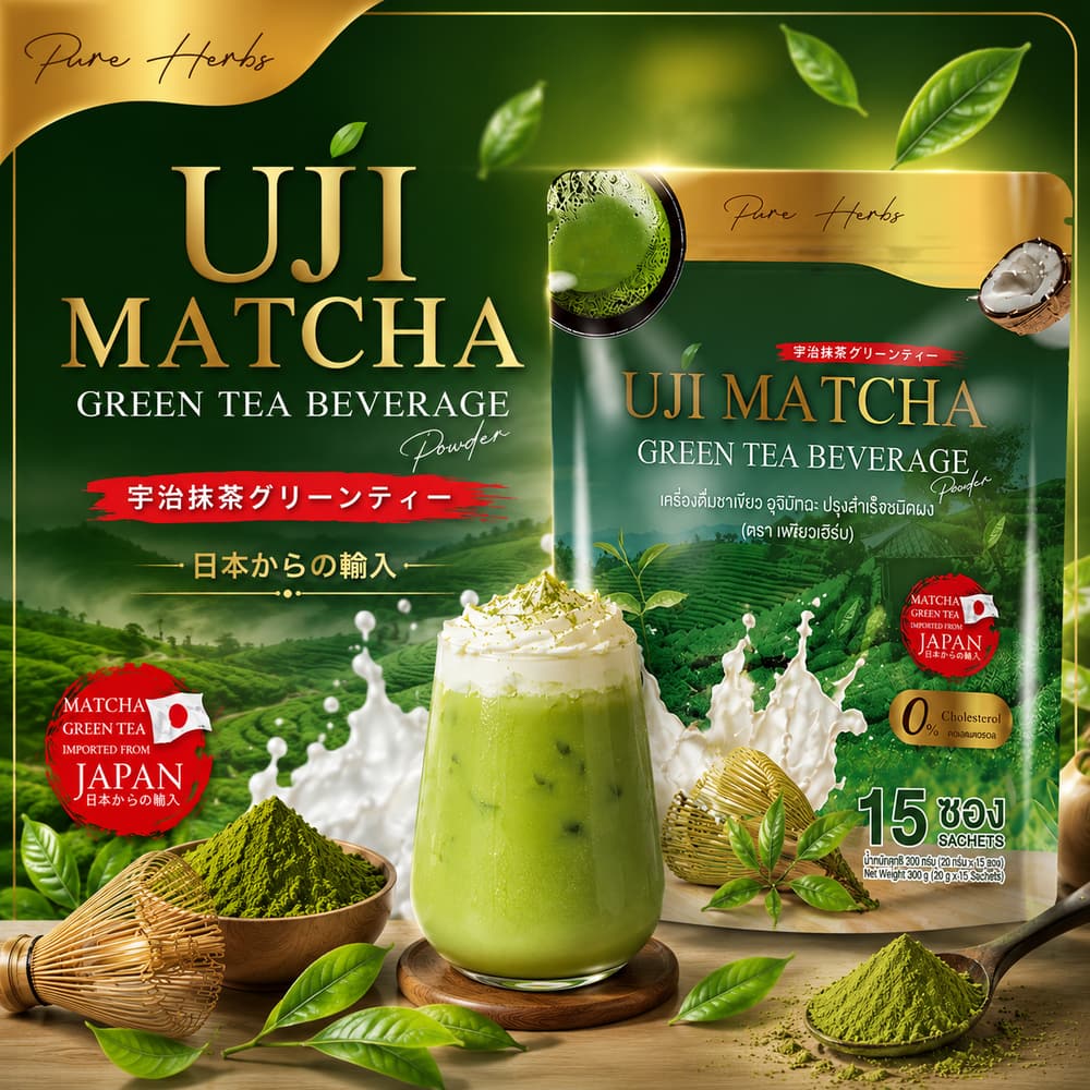 Pure Herbs Uji Matcha Green Tea Beverage