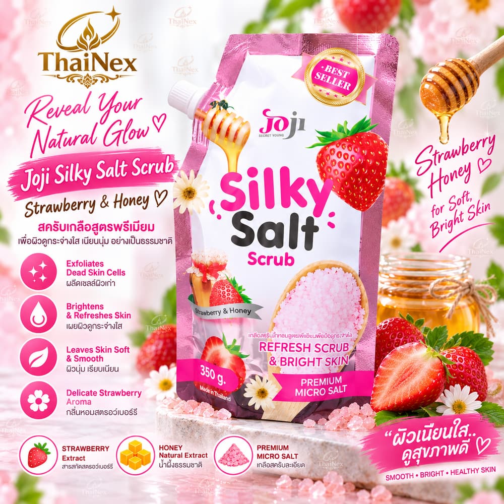 JOJI Secret Young Silky Salt Scrub Strawberry & Honey