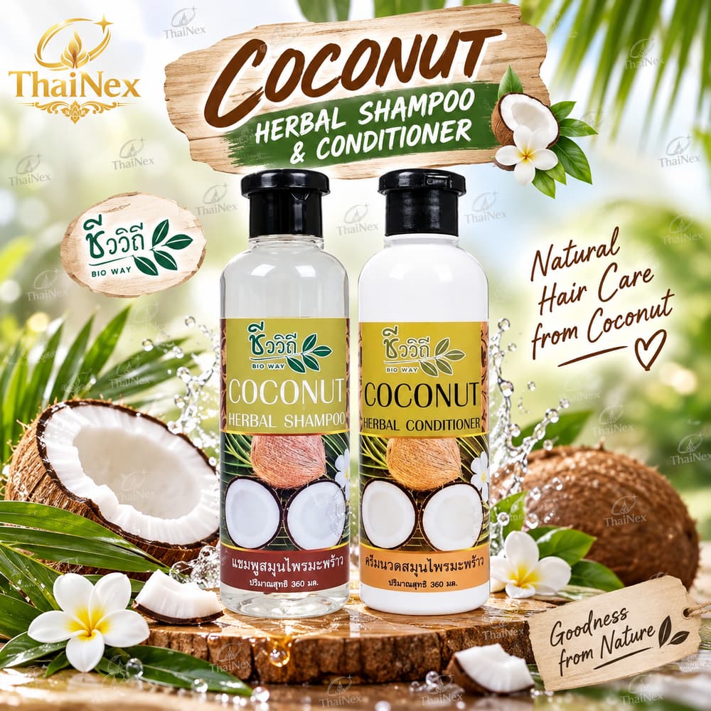 Bioway Shampoo + Conditioner (Coconut Formula) 