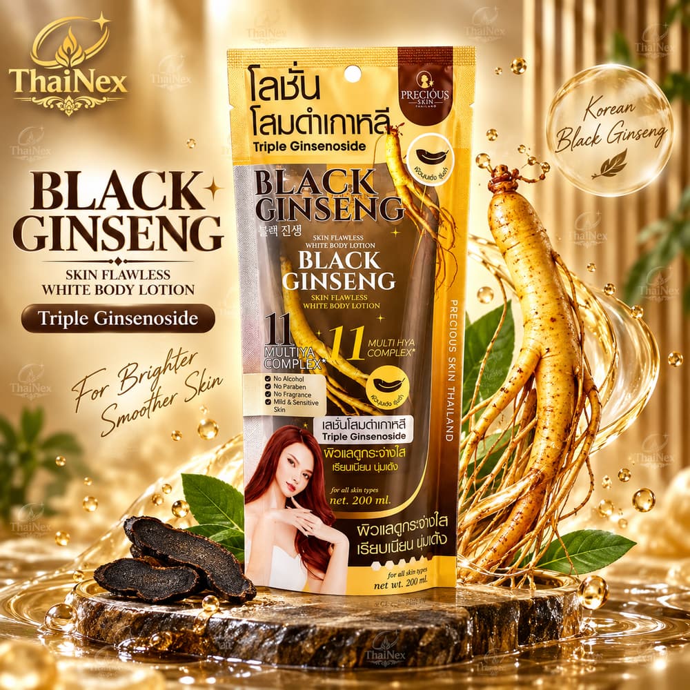 Black Ginseng Skin Flawless White Body Lotion