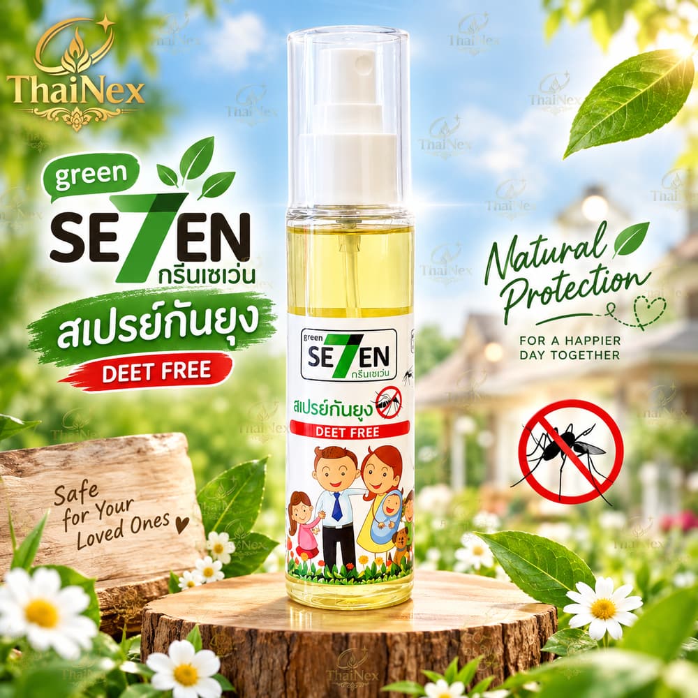 Green Seven Aroma Herbs  Mosquito insect repellent & Air Refreshing