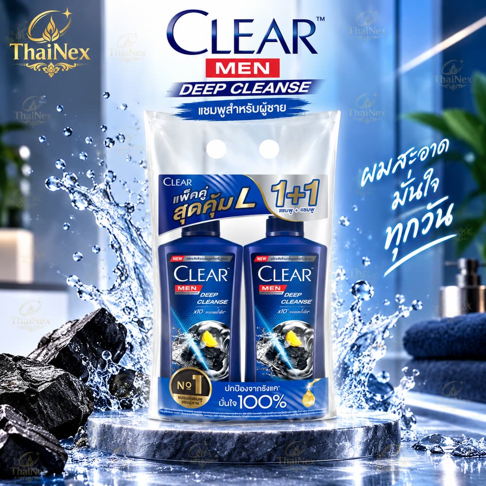 Men Deep Cleanse Shampoo 350ml ( 1+1)