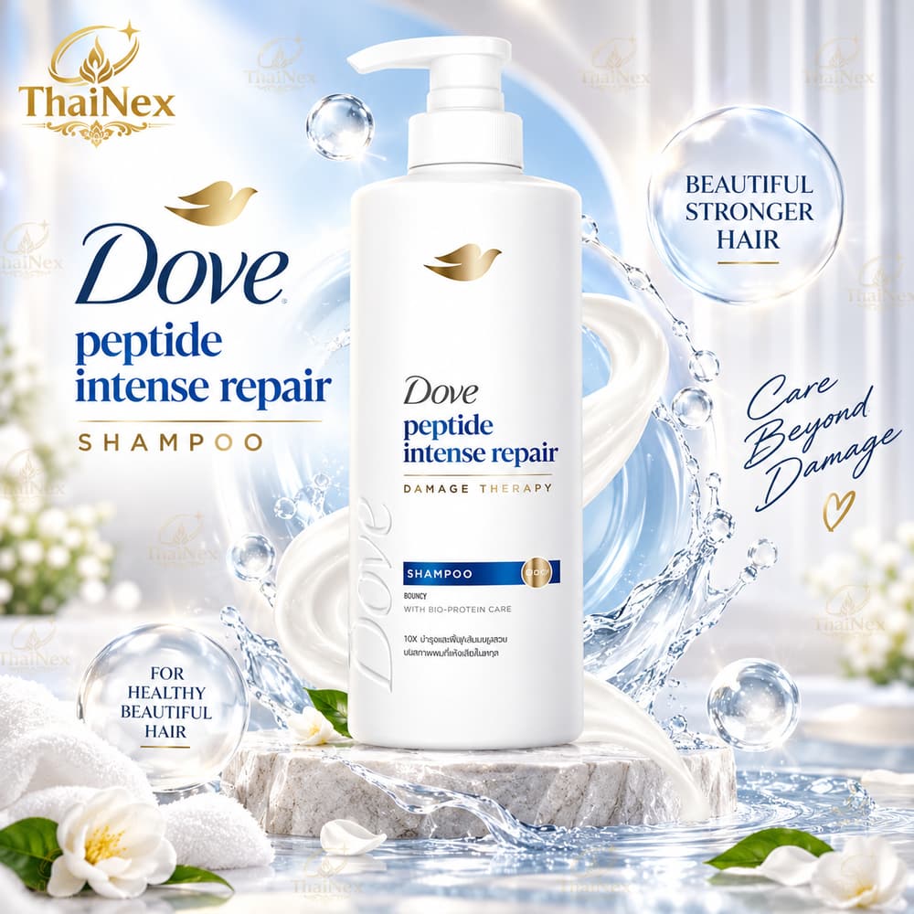 Dove Peptide Intense Repair Shampoo 380ml