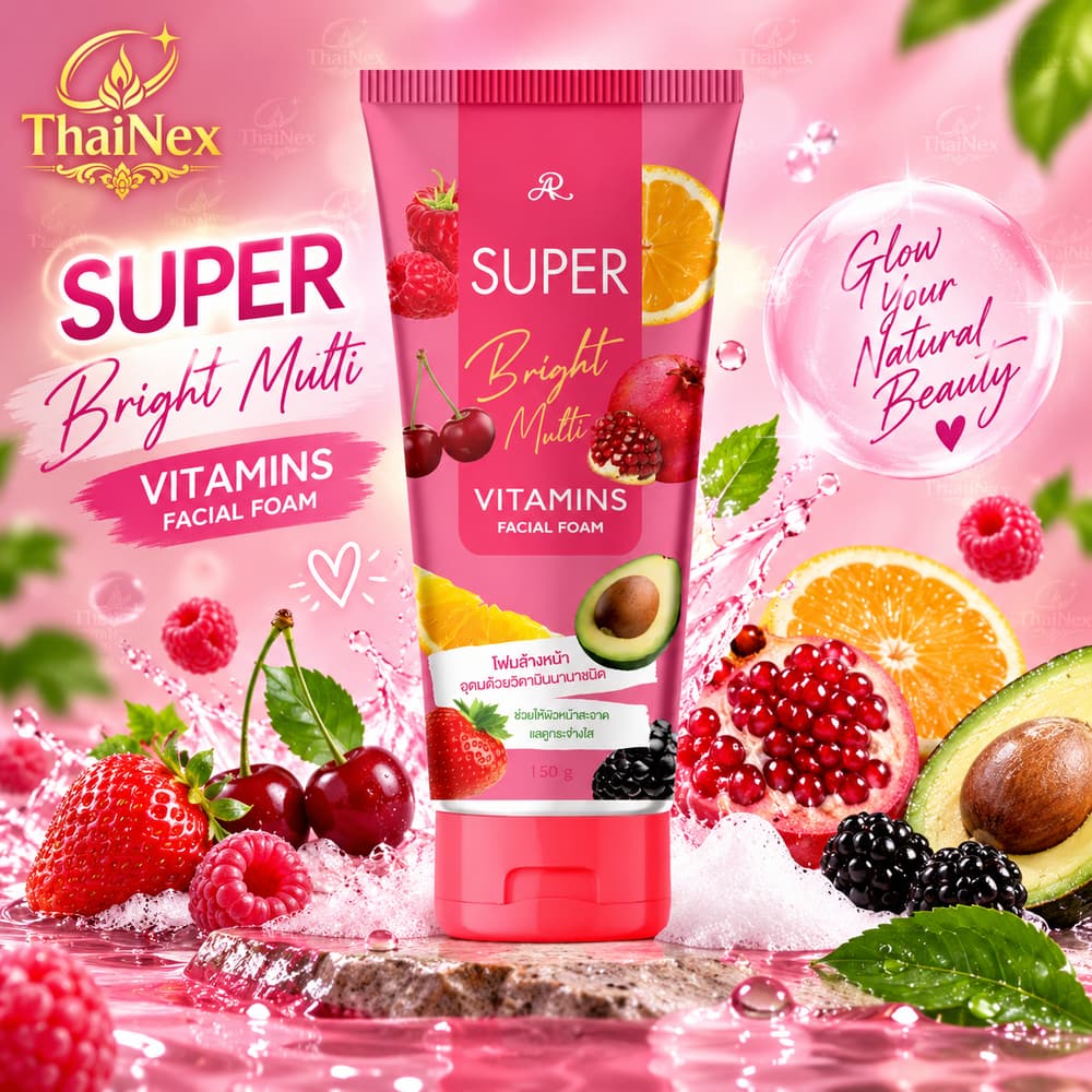 AR Super Bright Multi  Vitamins Facial Foam 150ml