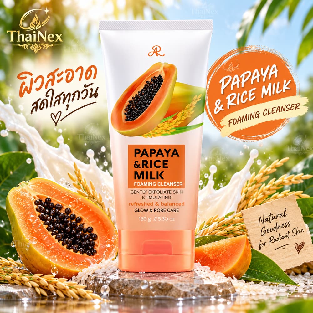 AR Papaya & Rice Milk Foaming Cleanser