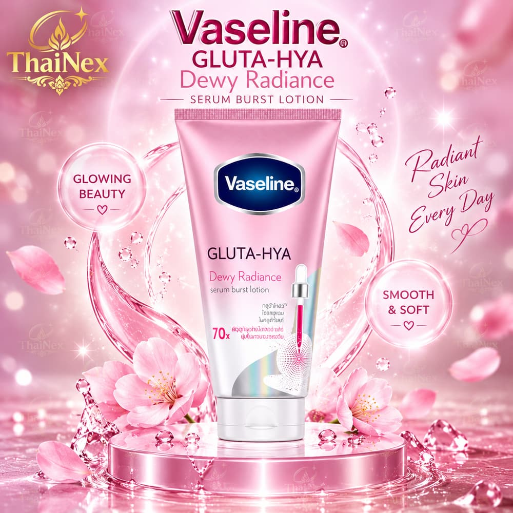 Vaseline Gluta - Hya Dewy Radiance Serum Burst Lotion 290ml