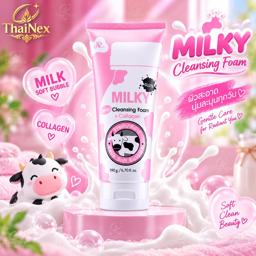 AR Milky Deep Cleansing Foam Plus Collagen- 190g