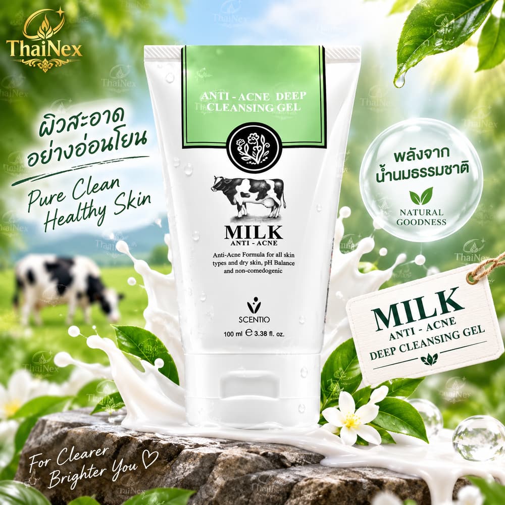 SCENTIO Milk Anti-Acne Deep Cleansing Gel 100 ml