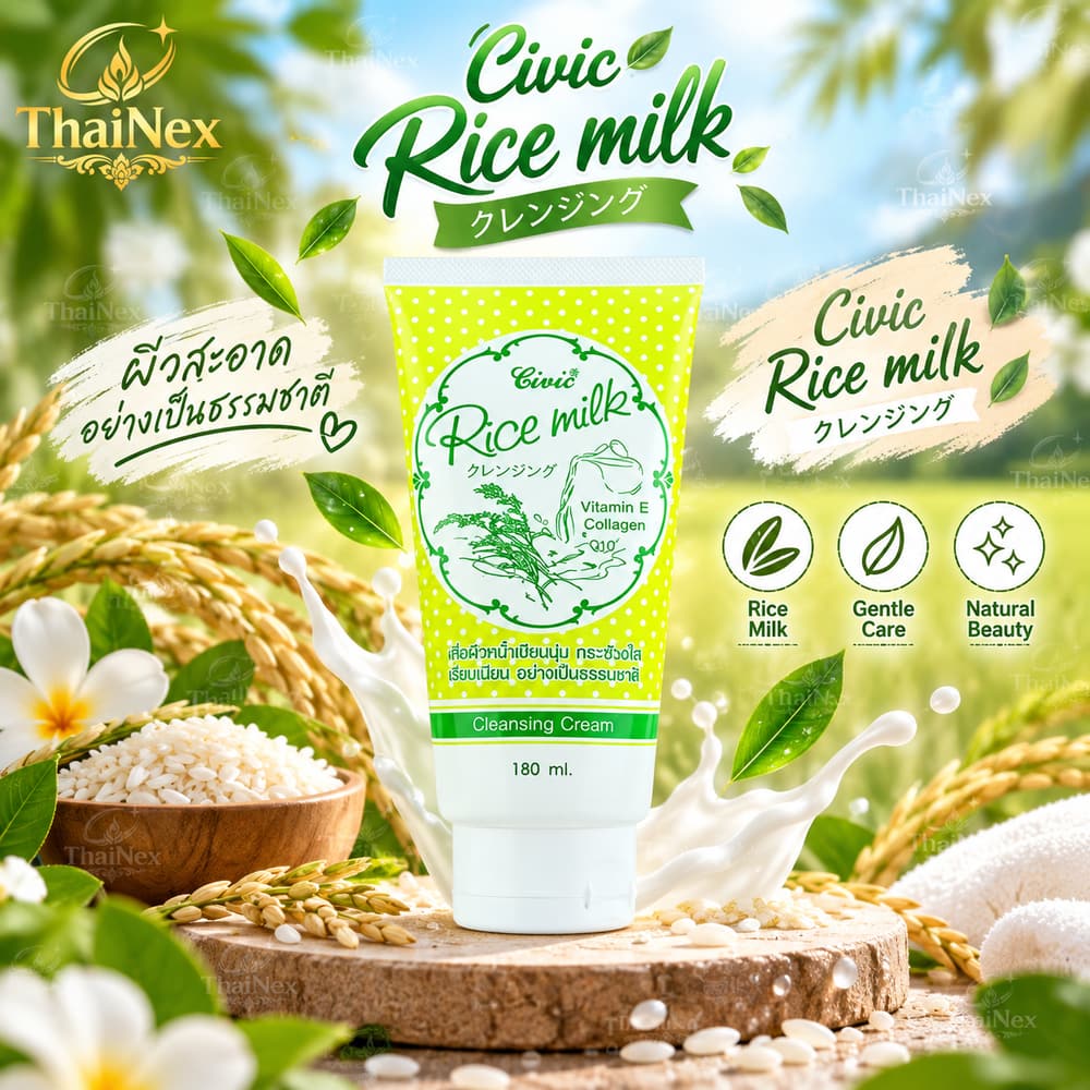 Civic Rice Milk Cleansing Cream - 180ml