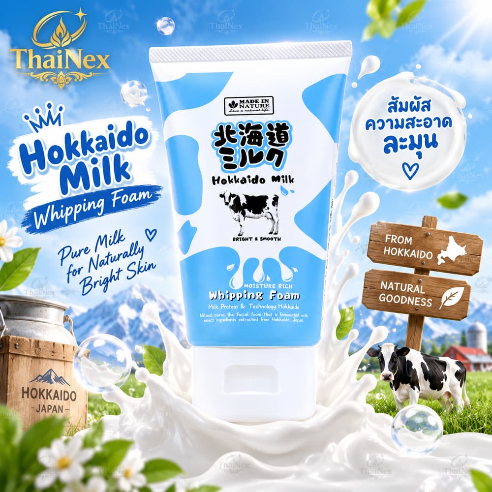 Made in Nature Hokkaido Milk Moisture Rich Whipping Foam 100 G.