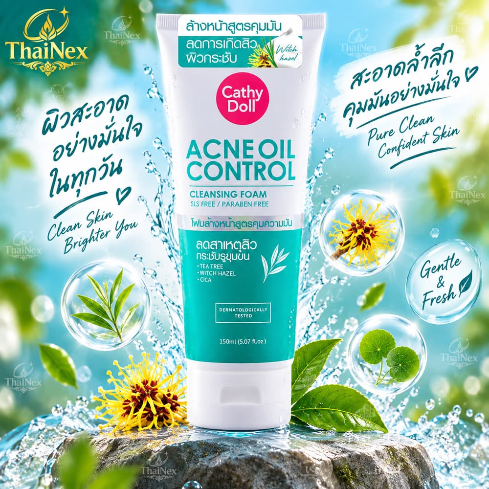 Cathy Doll Acne Oil Control Cleansing Foam 150ml