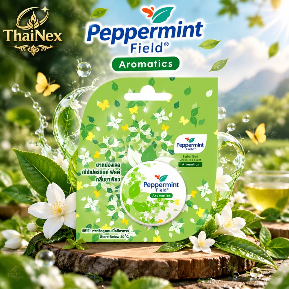 Peppermint Field Balm Gel Green Tea Scent 8g