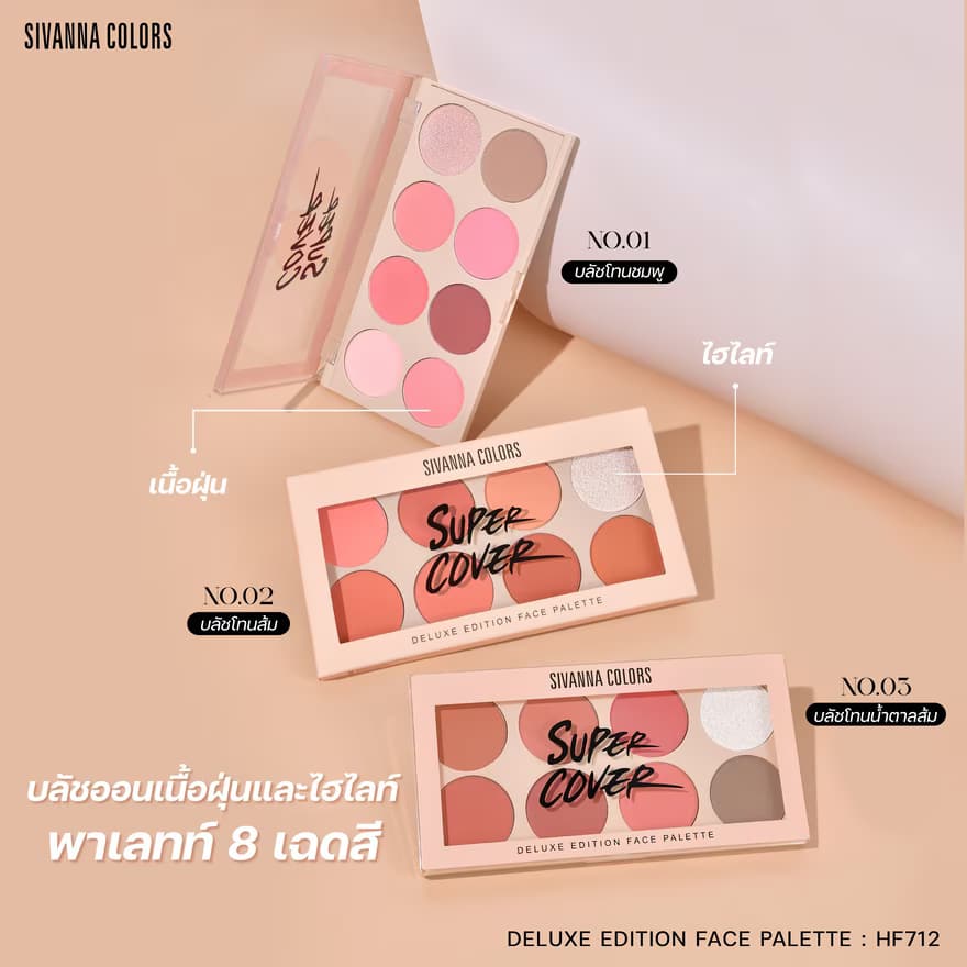 Sivanna Colors Deluxe Edition Face Palette HF712