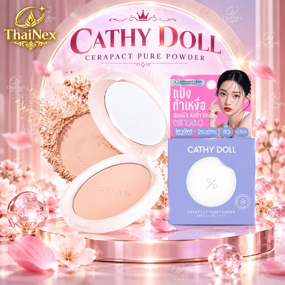 Cathy Doll Cerapact Pure Powder SPF50+ PA++++ 4.5g