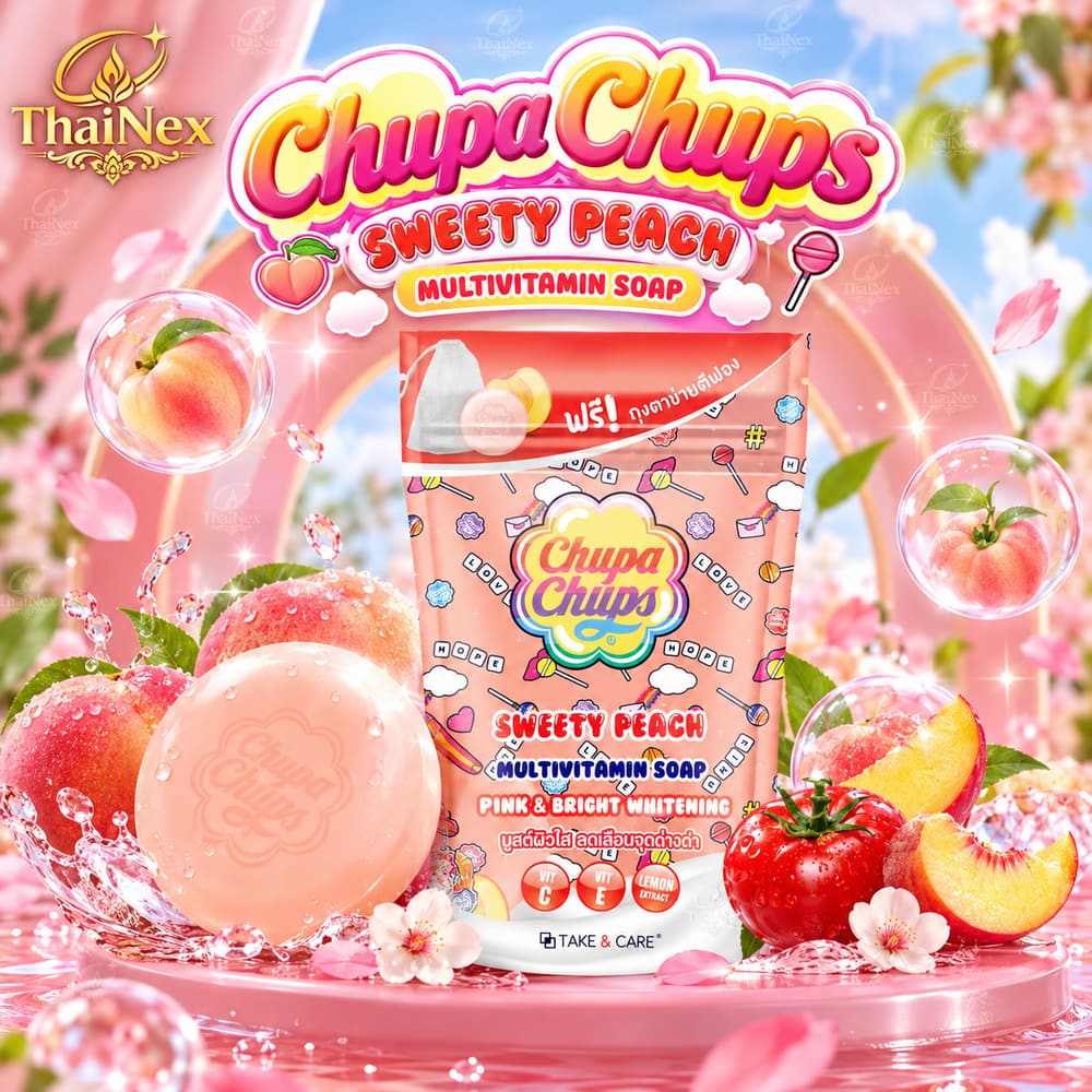 Chupa Chups Sweety Peach Multivitamin Soap 80g