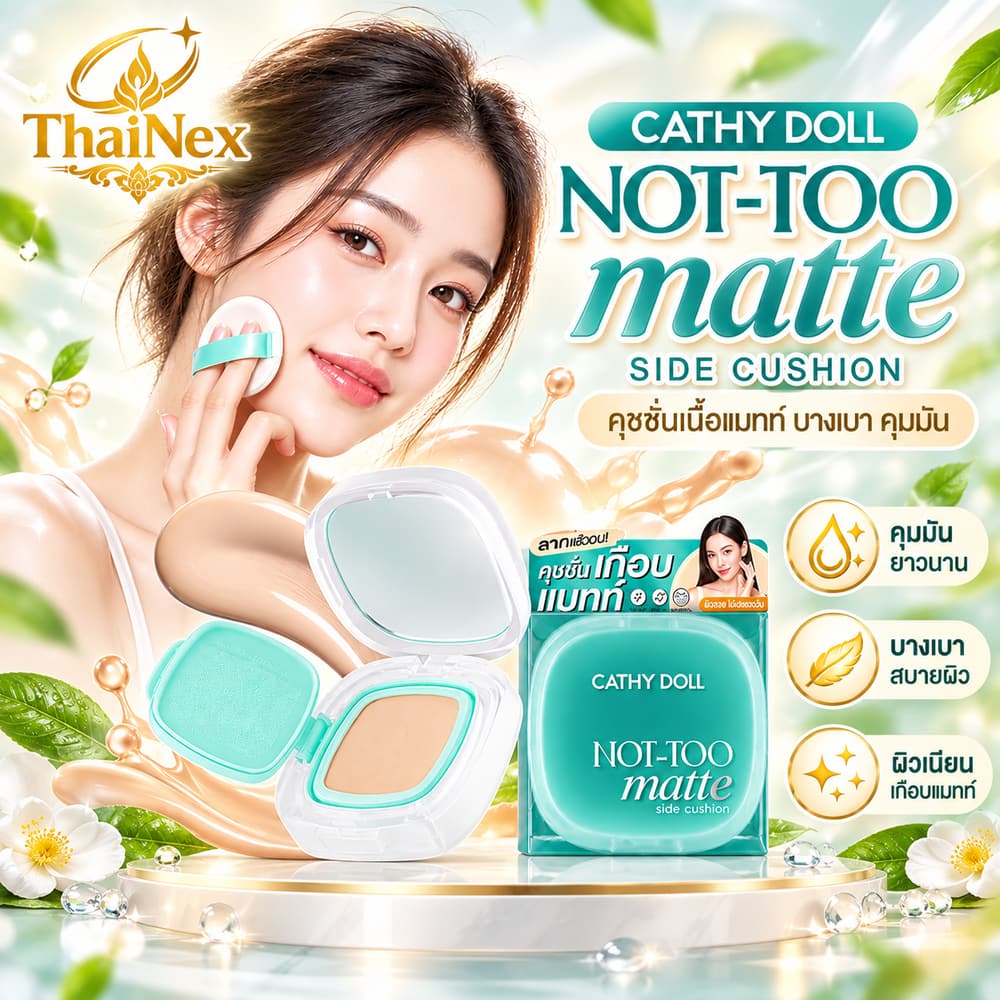 Cathy Doll Not-Too Matte Slide Cushion SPF50+ PA++++ 12g